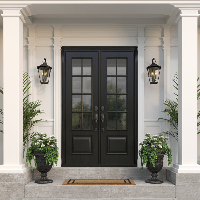 Minka-Lavery - 71283-66 - Three Light Wall Lantern - Outremont - Sand Coal Black