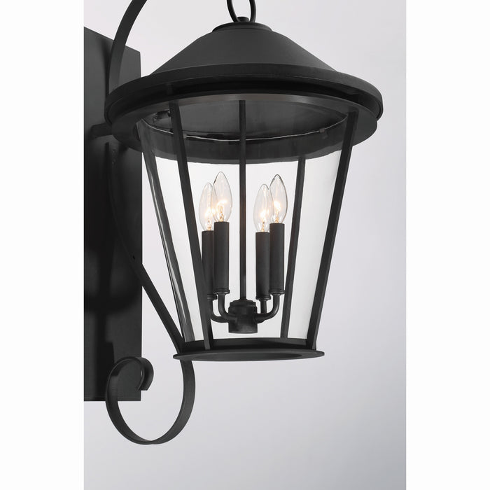 Minka-Lavery - 71284-66 - Four Light Wall Lantern - Outremont - Sand Coal Black