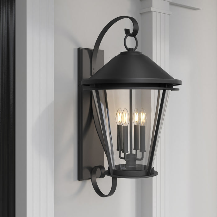 Minka-Lavery - 71284-66 - Four Light Wall Lantern - Outremont - Sand Coal Black