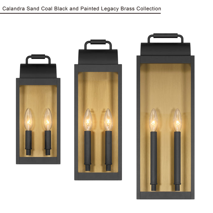 Minka-Lavery - 71312-877 - Two Light Wall Sconce - Calandra - Sand Coal Black