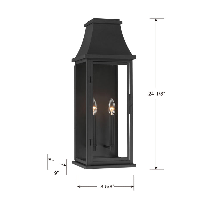 Minka-Lavery - 71323-66 - Two Light Wall Sconce - Talburn - Sand Coal Black