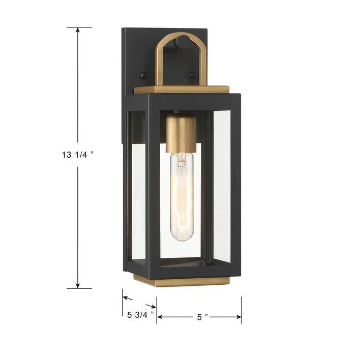 Minka-Lavery - 71331-734 - One Light Wall Sconce - Fenmark - Dark Matte Black