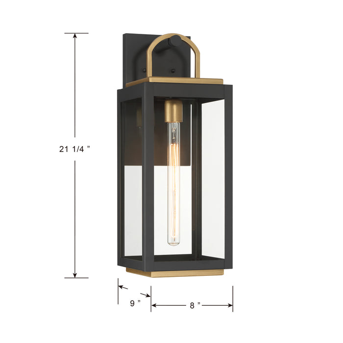 Minka-Lavery - 71332-734 - One Light Wall Sconce - Fenmark - Dark Matte Black