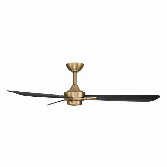 Minka Aire - F727-BBR/CL - 52" Ceiling Fan - Rudolph - Brushed Brass