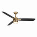 Minka Aire - F727-BBR/CL - 52" Ceiling Fan - Rudolph - Brushed Brass