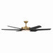 Minka Aire - F866L-HBR/CL - 65" Ceiling Fan - Deco - Heritage Brass