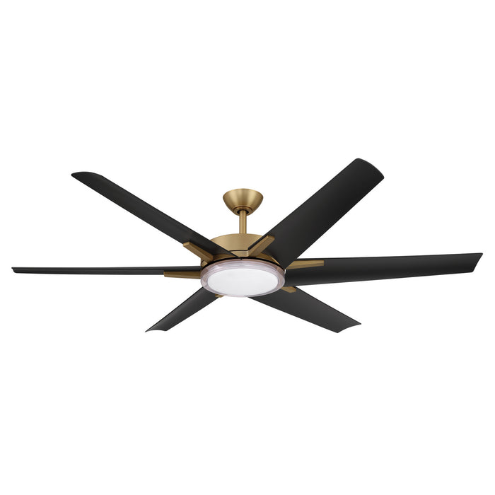 Minka Aire - F866L-HBR/CL - 65" Ceiling Fan - Deco - Heritage Brass