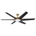 Minka Aire - F866L-HBR/CL - 65" Ceiling Fan - Deco - Heritage Brass