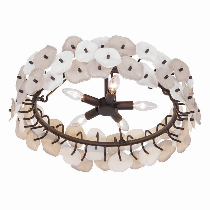 Metropolitan - N1525-860 - Five Light Semi-Flush Mount - Ravelin - Dark Bronze