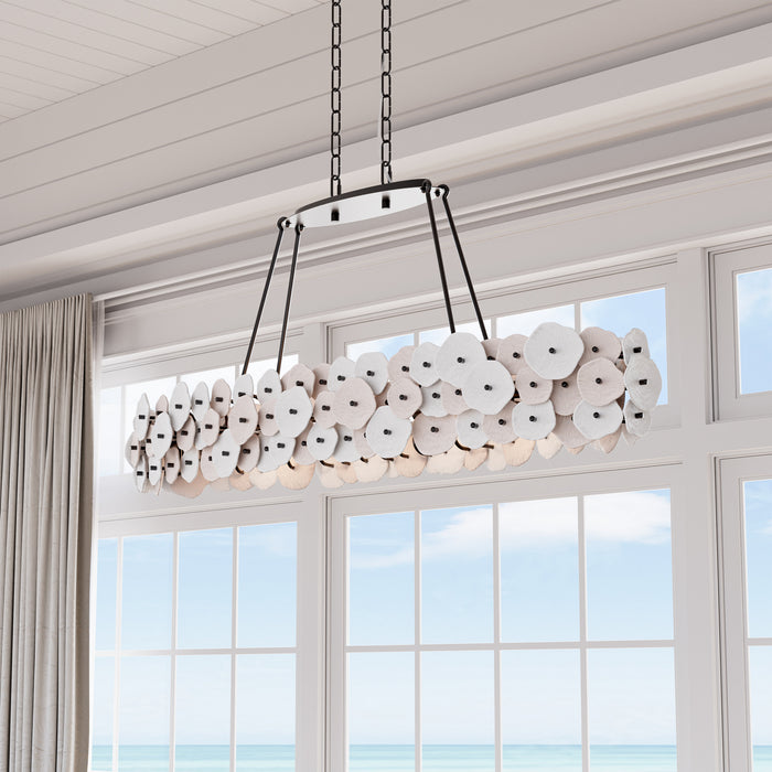 Metropolitan - N1526-860 - Four Light Linear Chandelier - Ravelin - Dark Bronze