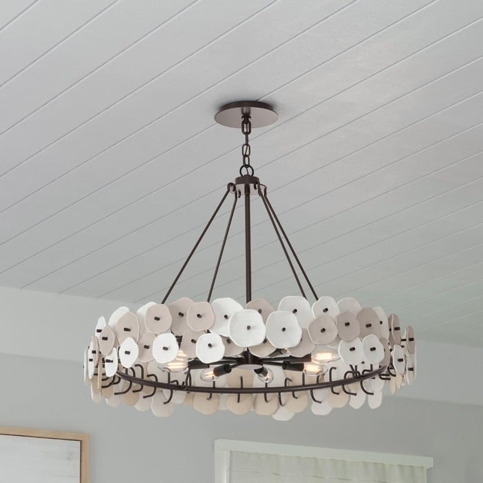 Metropolitan - N1528-860 - Eight Light Pendant - Ravelin - Dark Bronze