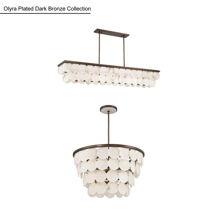 Metropolitan - N1546-868 - Eight Light Linear Chandelier - Olyra - Plated Dark Bronze