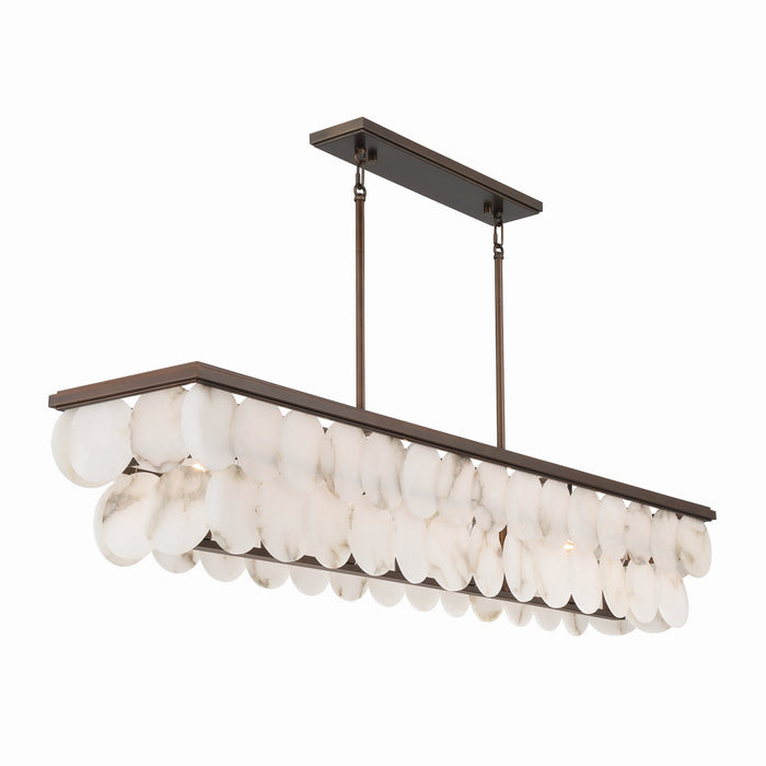 Metropolitan - N1546-868 - Eight Light Linear Chandelier - Olyra - Plated Dark Bronze