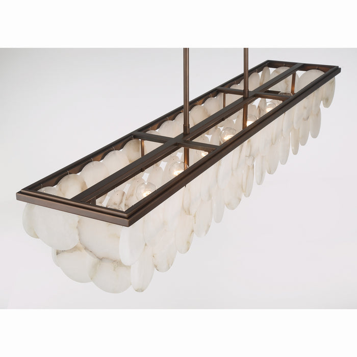 Metropolitan - N1546-868 - Eight Light Linear Chandelier - Olyra - Plated Dark Bronze