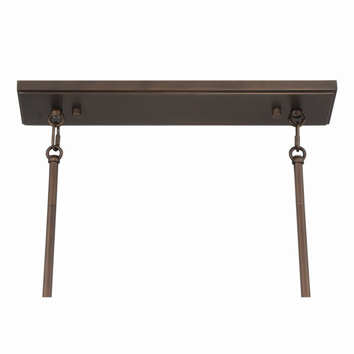 Metropolitan - N1546-868 - Eight Light Linear Chandelier - Olyra - Plated Dark Bronze