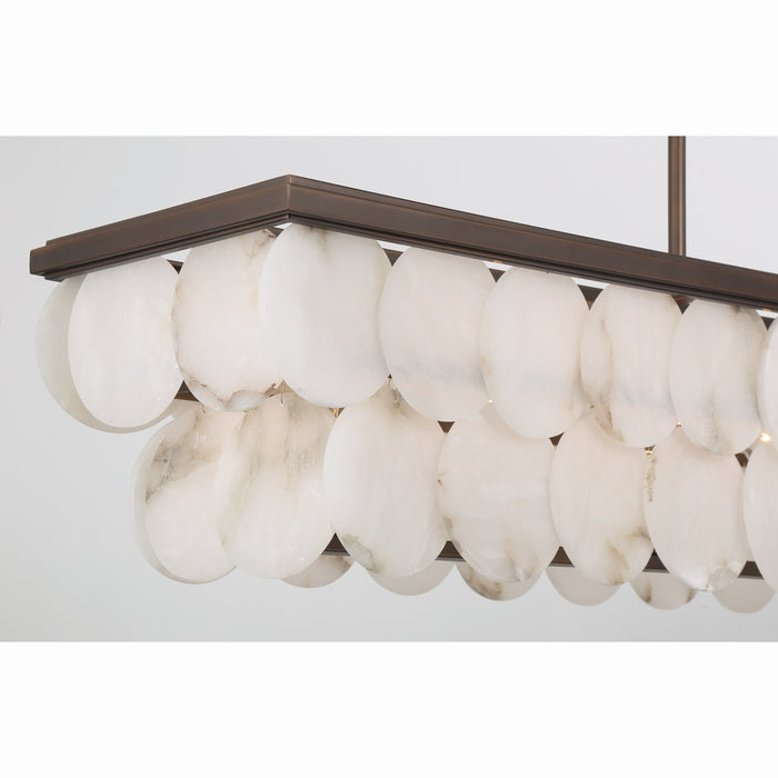 Metropolitan - N1546-868 - Eight Light Linear Chandelier - Olyra - Plated Dark Bronze