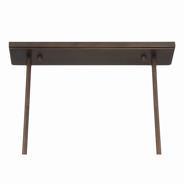 Metropolitan - N1546-868 - Eight Light Linear Chandelier - Olyra - Plated Dark Bronze