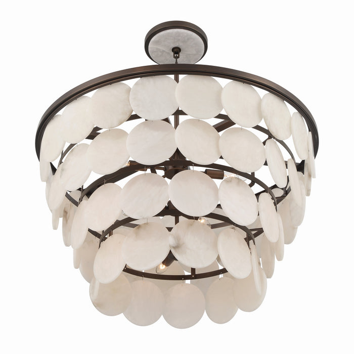 Metropolitan - N1549-868 - 12 Light Convertible Pendant/Semi-Flush Mount - Olyra - Plated Dark Bronze
