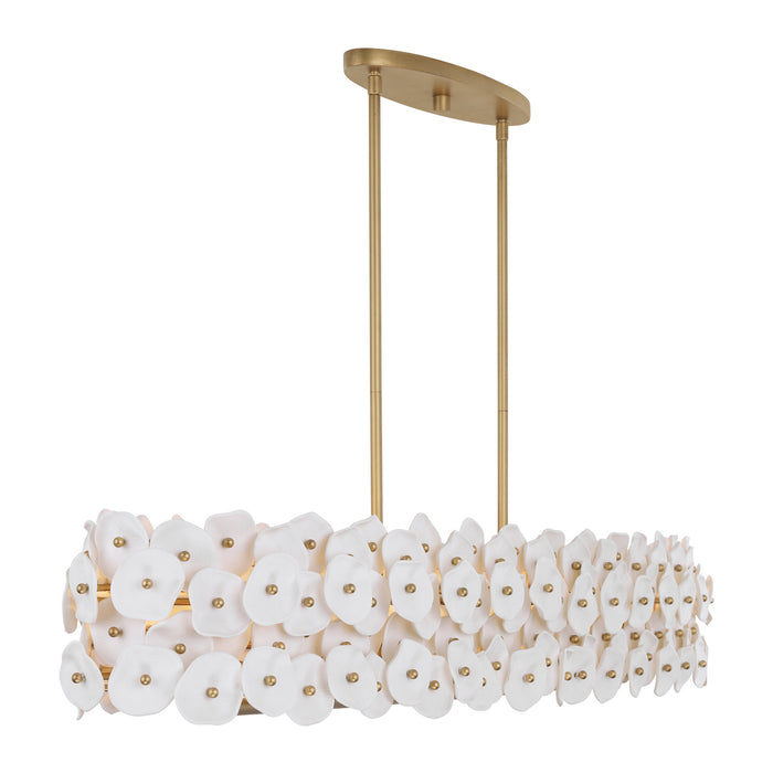 Metropolitan - N1825-732 - Six Light Linear Chandelier - Coastlyn - Legacy Brass