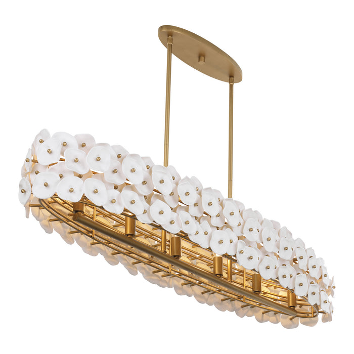 Metropolitan - N1825-732 - Six Light Linear Chandelier - Coastlyn - Legacy Brass