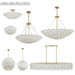 Metropolitan - N1825-732 - Six Light Linear Chandelier - Coastlyn - Legacy Brass