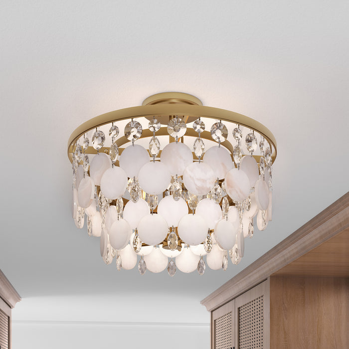 Metropolitan - N1835-870 - Five Light Semi-Flush Mount - Nova Mara - Painted Legacy Brass