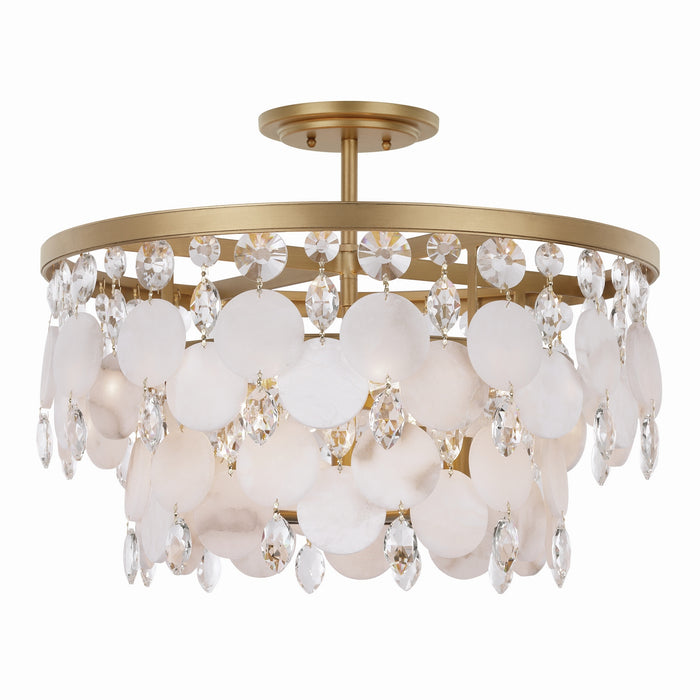 Metropolitan - N1835-870 - Five Light Semi-Flush Mount - Nova Mara - Painted Legacy Brass