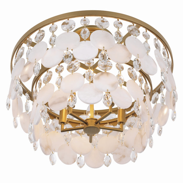 Metropolitan - N1835-870 - Five Light Semi-Flush Mount - Nova Mara - Painted Legacy Brass
