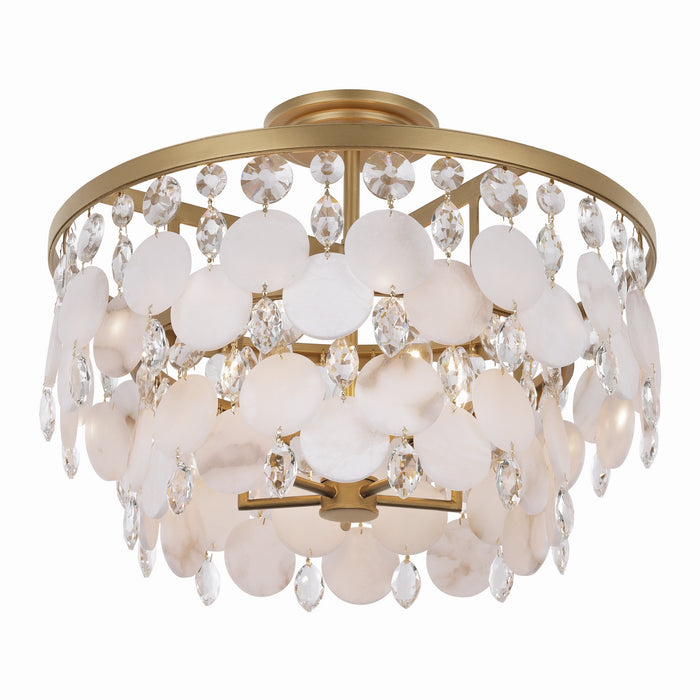 Metropolitan - N1835-870 - Five Light Semi-Flush Mount - Nova Mara - Painted Legacy Brass