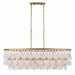 Metropolitan - N1836-870 - Five Light Linear Chandelier - Nova Mara - Painted Legacy Brass