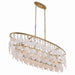 Metropolitan - N1836-870 - Five Light Linear Chandelier - Nova Mara - Painted Legacy Brass