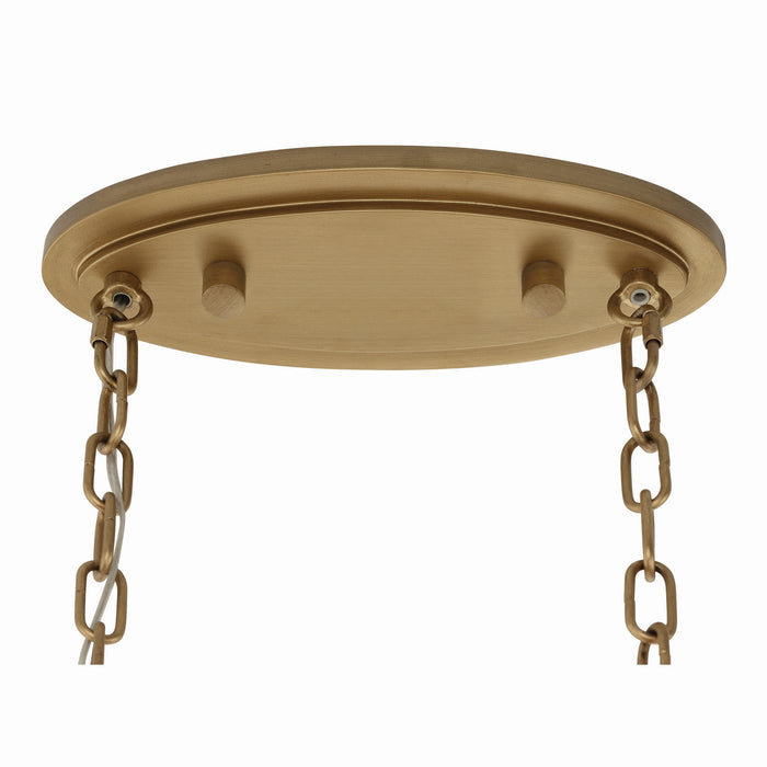 Metropolitan - N1836-870 - Five Light Linear Chandelier - Nova Mara - Painted Legacy Brass