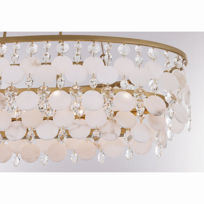 Metropolitan - N1836-870 - Five Light Linear Chandelier - Nova Mara - Painted Legacy Brass