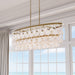 Metropolitan - N1836-870 - Five Light Linear Chandelier - Nova Mara - Painted Legacy Brass