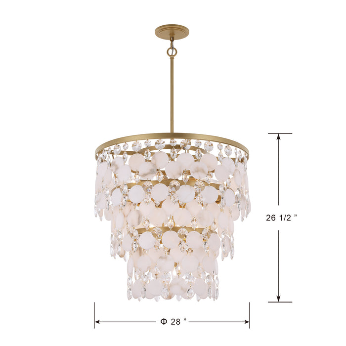Metropolitan - N1838-870 - 11 Light Chandelier - Nova Mara - Painted Legacy Brass