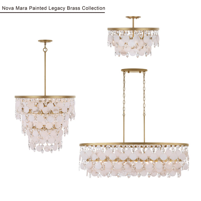 Metropolitan - N1838-870 - 11 Light Chandelier - Nova Mara - Painted Legacy Brass