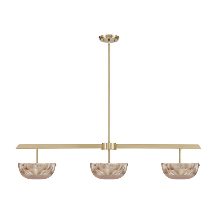Savoy House - 1-1250-3-127 - LED Linear Chandelier - Hubbard - Noble Brass