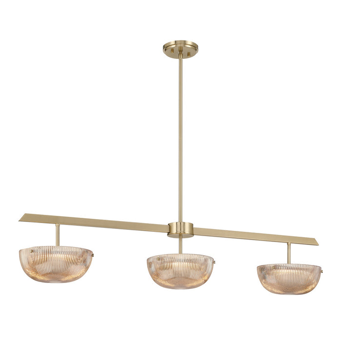 Savoy House - 1-1250-3-127 - LED Linear Chandelier - Hubbard - Noble Brass