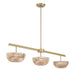 Savoy House - 1-1250-3-127 - LED Linear Chandelier - Hubbard - Noble Brass