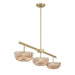 Savoy House - 1-1250-3-127 - LED Linear Chandelier - Hubbard - Noble Brass