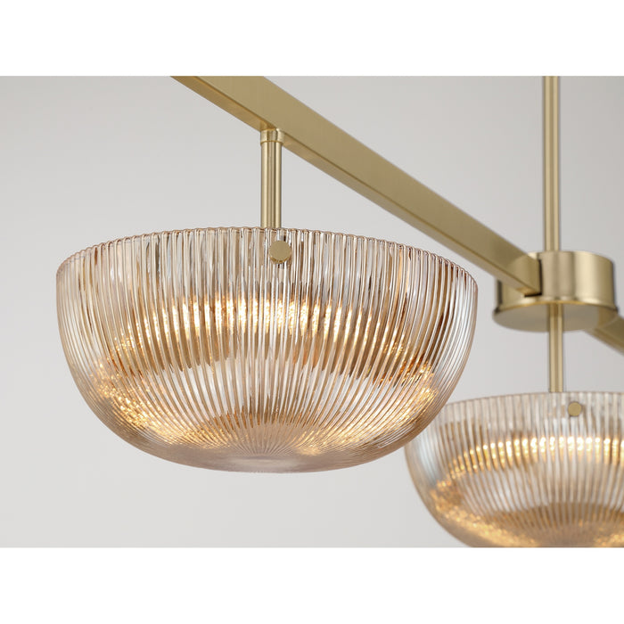 Savoy House - 1-1250-3-127 - LED Linear Chandelier - Hubbard - Noble Brass