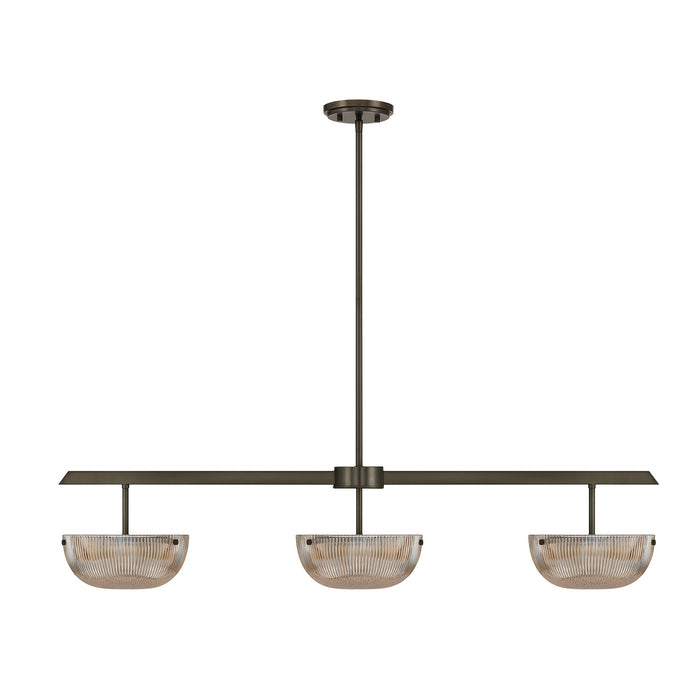 Savoy House - 1-1250-3-15 - LED Linear Chandelier - Hubbard - Mediterranean Bronze