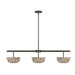 Savoy House - 1-1250-3-15 - LED Linear Chandelier - Hubbard - Mediterranean Bronze