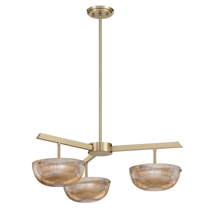 Savoy House - 1-1251-3-127 - LED Chandelier - Hubbard - Noble Brass