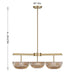 Savoy House - 1-1251-3-127 - LED Chandelier - Hubbard - Noble Brass