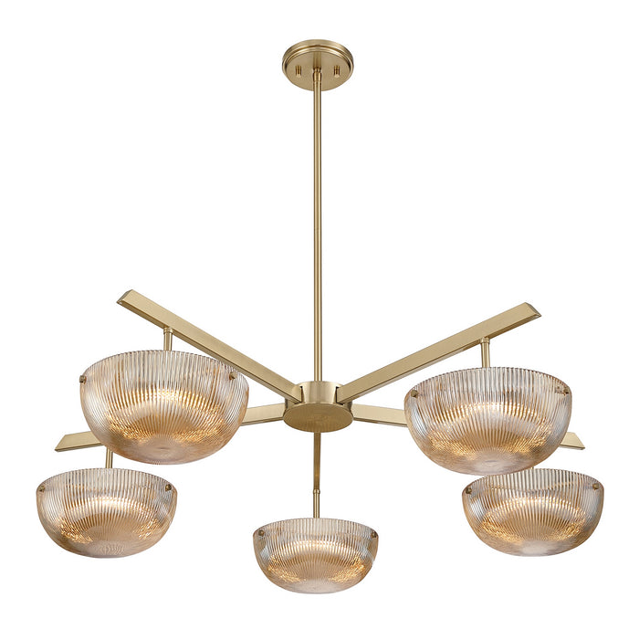 Savoy House - 1-1252-5-127 - LED Chandelier - Hubbard - Noble Brass