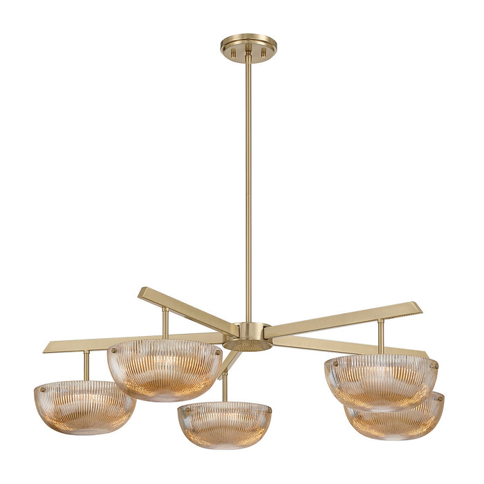 Savoy House - 1-1252-5-127 - LED Chandelier - Hubbard - Noble Brass