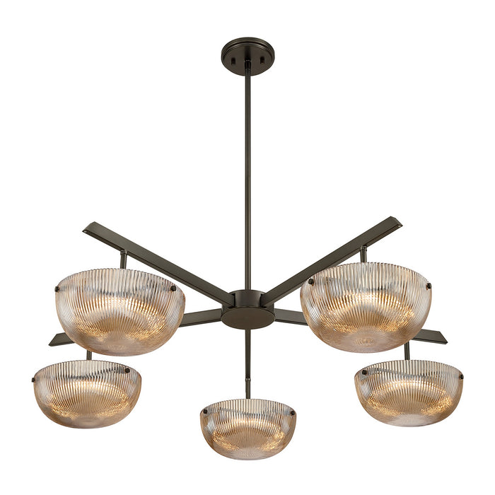 Savoy House - 1-1252-5-15 - LED Chandelier - Hubbard - Mediterranean Bronze