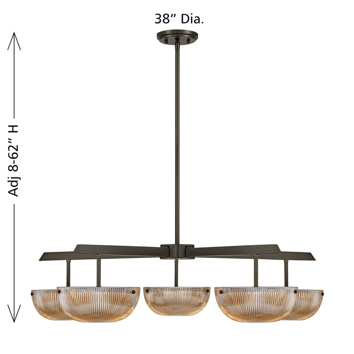 Savoy House - 1-1252-5-15 - LED Chandelier - Hubbard - Mediterranean Bronze