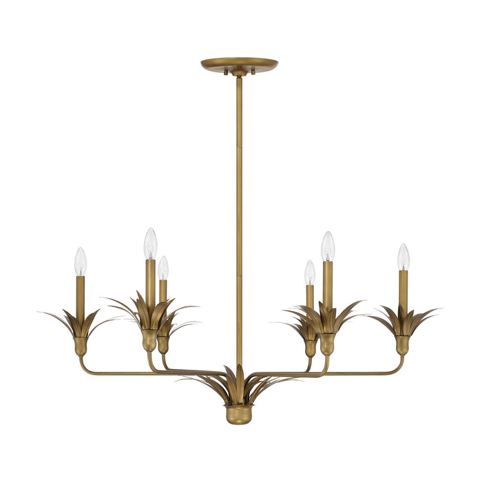 Savoy House - 1-1260-6-339 - Six Light Chandelier - Strathmore - Antique Patina